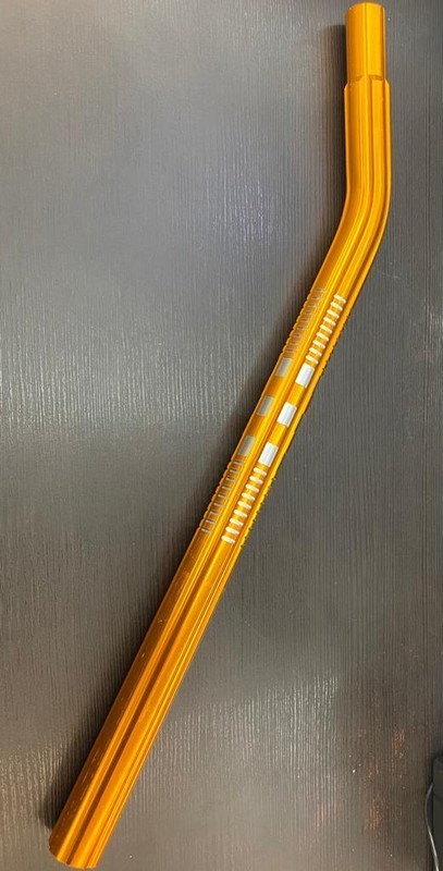 BMX BICYCLE ALLUMINUM SEAT POST LAYBACK 25.4MM INSERT OLD SCHOOL NEW