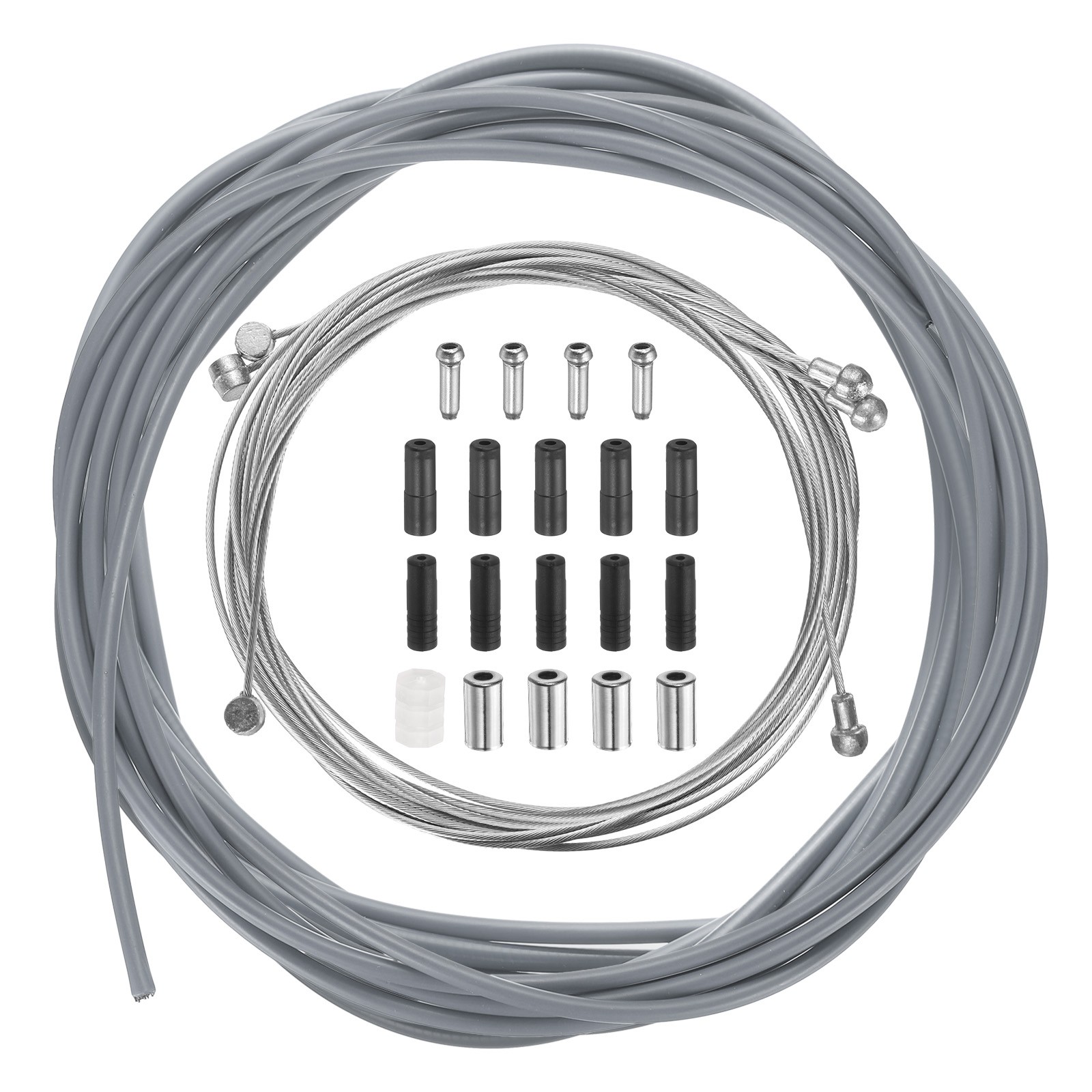 Bicycle brake cable kit set universal bike gearbox cable grey