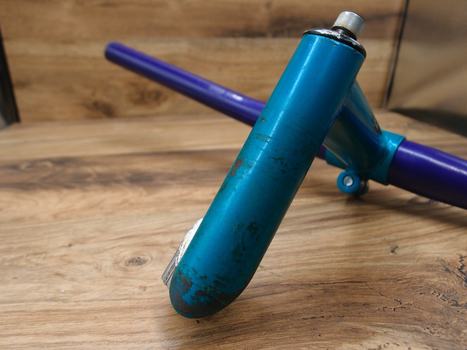 MTB flat handlebar steel+ quill stem CAT by nL CRMO 28.6 mm