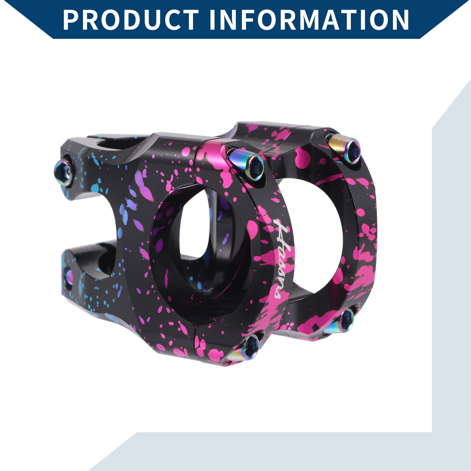 Single Bike Stem Short Handlebar Adjustable Stem for Bike 35mm Length Universal