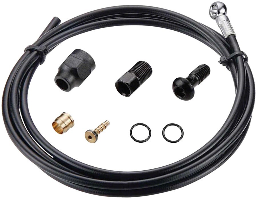 Tektro, Banjo Hose Kit, 5.5mm, 2000mm, Black, Kit