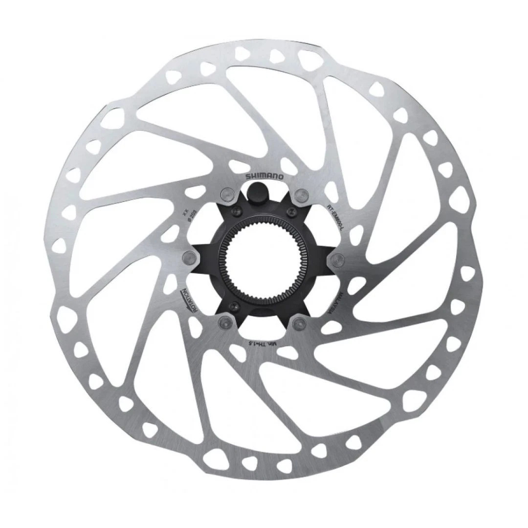 SHIMANO RT-EM600 203mm E-Bike Disc Brake Rotor Center Lock – 1 or 2 w/Lock Ring