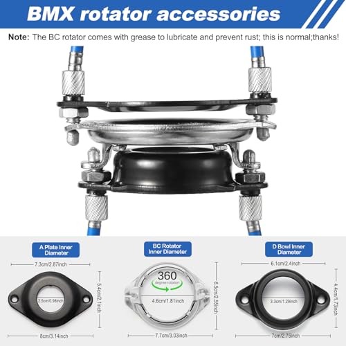 BMX Bike Gyro Brake Cables Kit – 1 Set Front + Rear (Upper + Lower) with