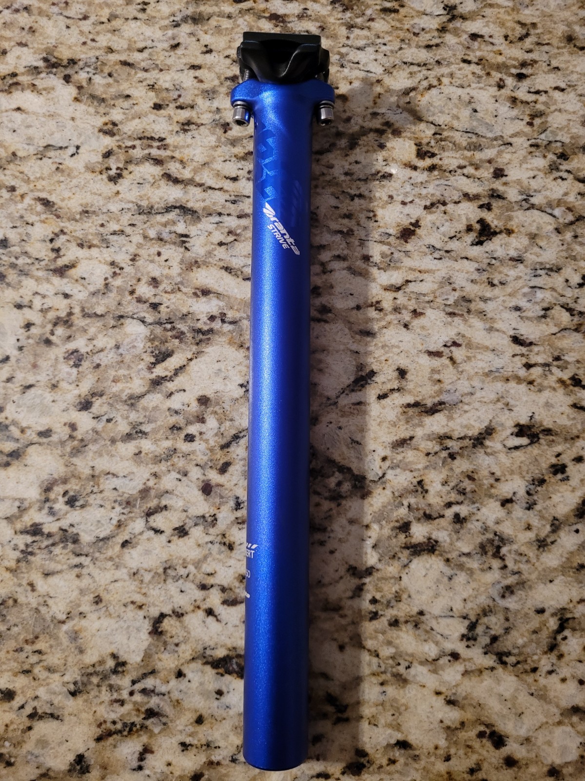Branta Strive Seat Post 31.6mm x 350mm Long Ano Blue Aluminum Zero Offset