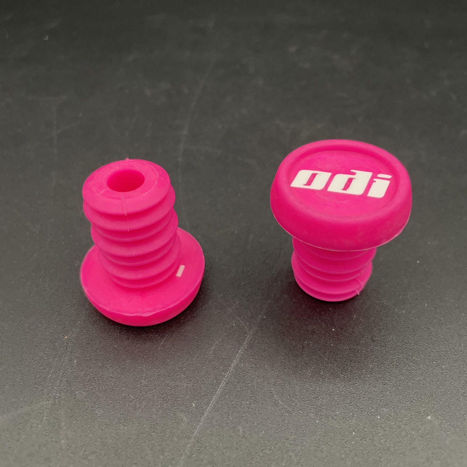 One PAIR ODI BMX Bicycle Nylon Handlebar Push-In Bar Ends Plugs – Pink