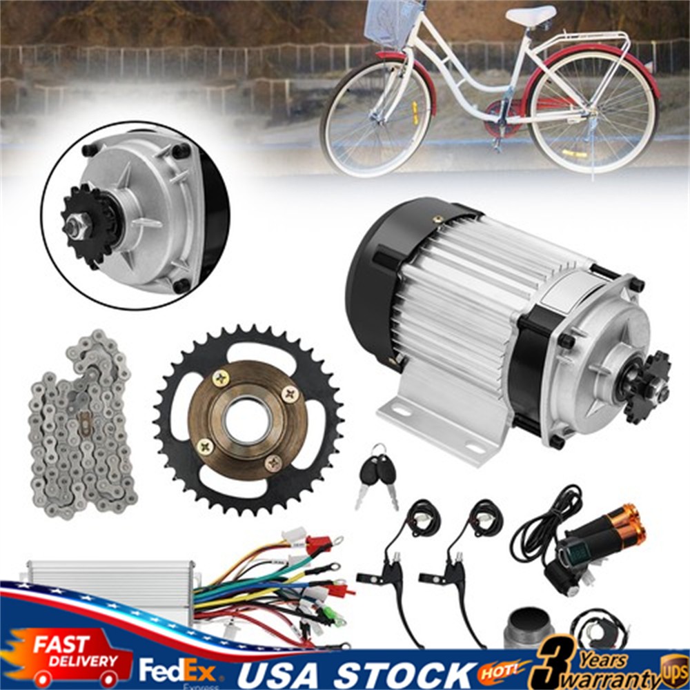 48V Tricycle Electric Conversion Kit Brushless Geared Motor Kit Motor Controller