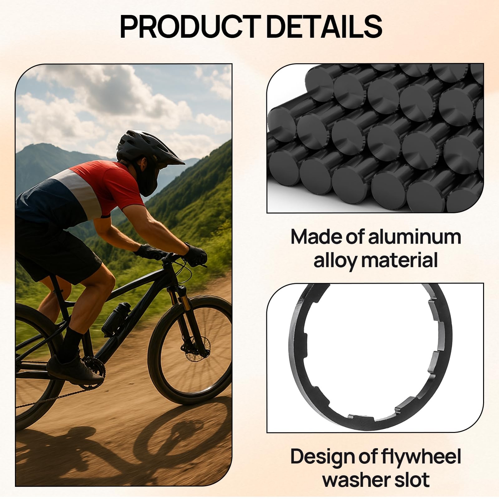 MTB Bike Headset Spacers，Bicycle Flywheel Washer Cassette Headset Gasket Hub …