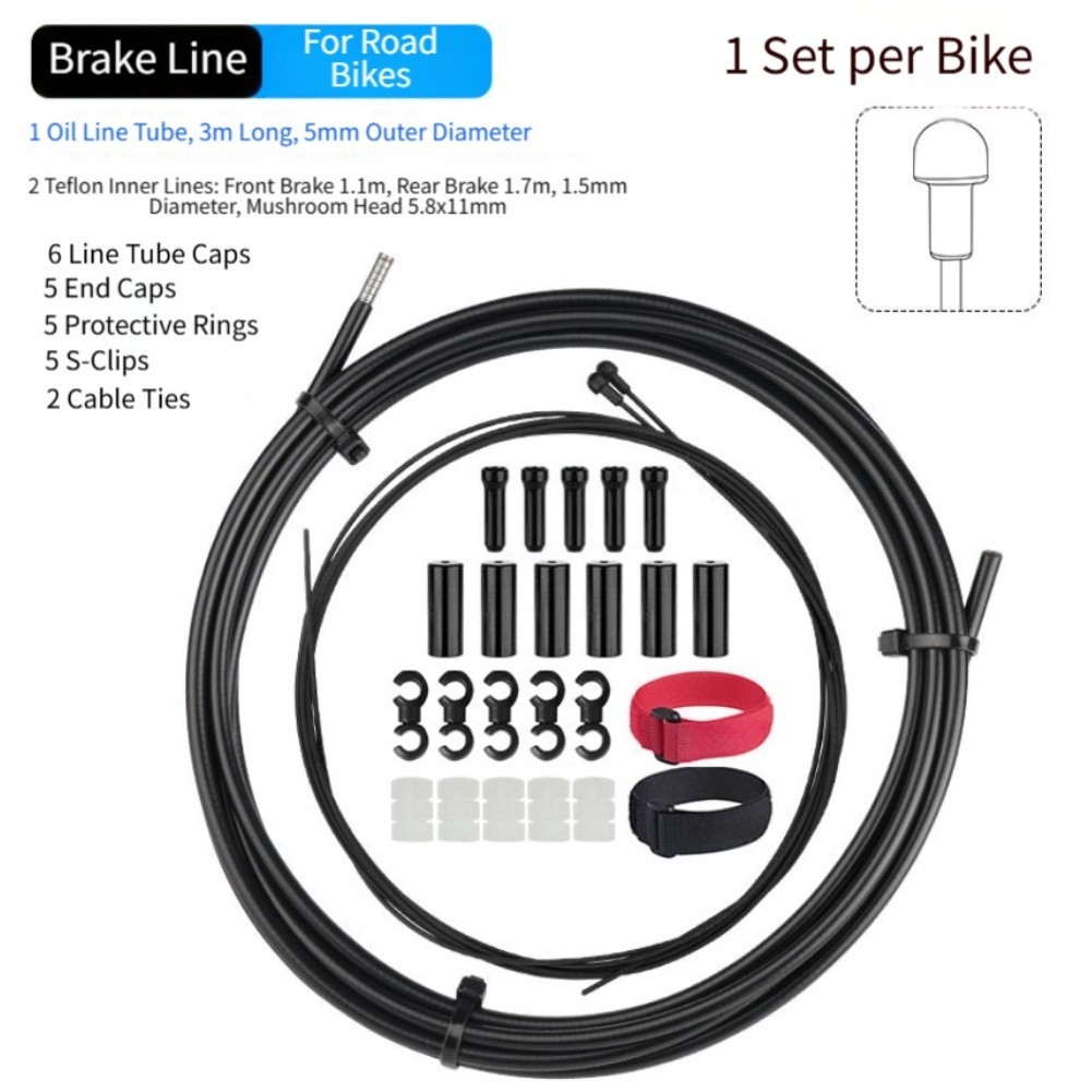 3 Meter Bike Brake and Shift Cable Housing with High Carbon Steel Layers