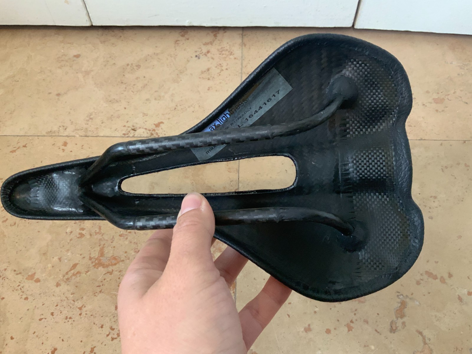 AX Lightness Carbon Fiber Bike Saddle Ultralight 96g Cutout Road