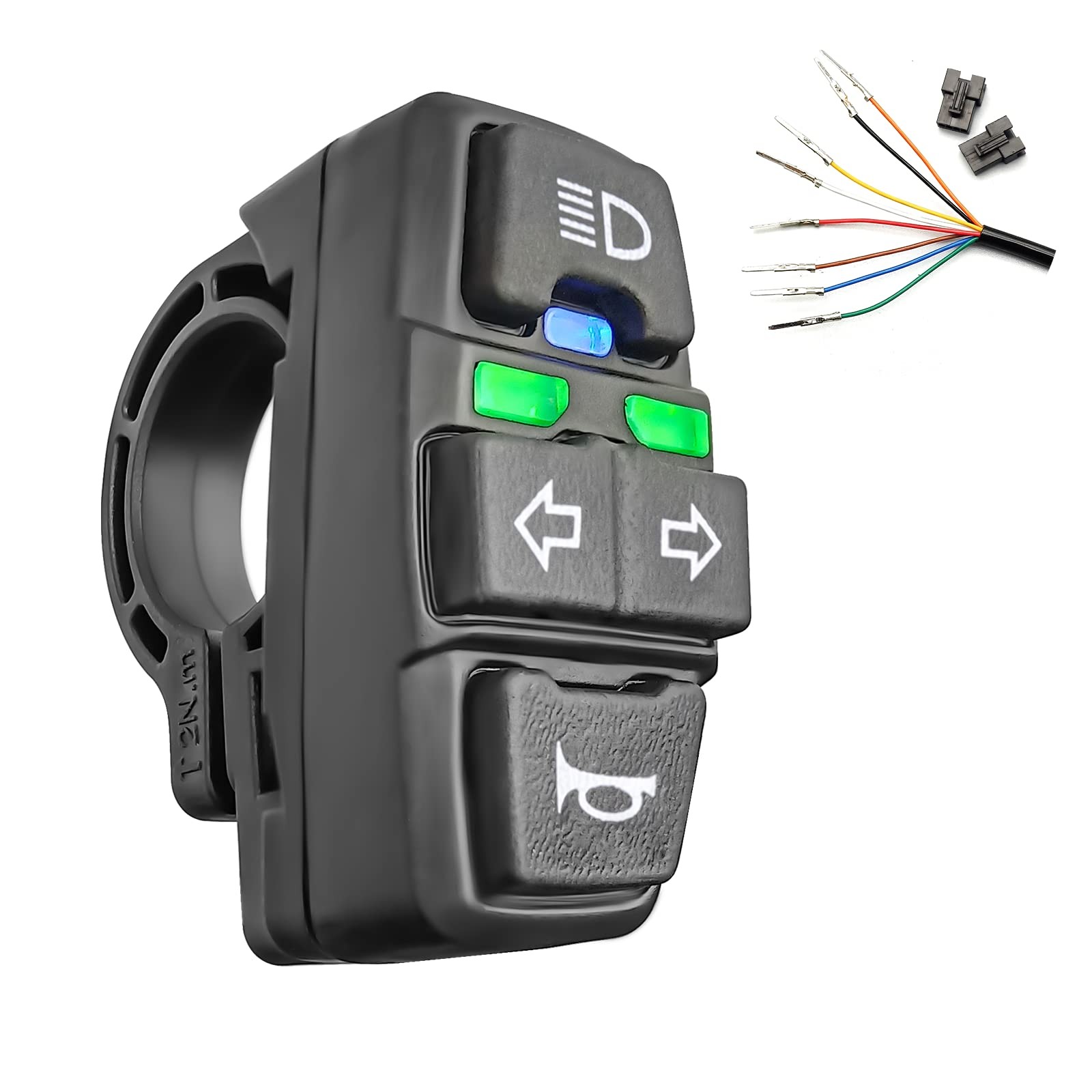 WUXING DK336 Electric Bike Scooter Light Switch 24V/36V/48V/60V/72V Ebike Lam…