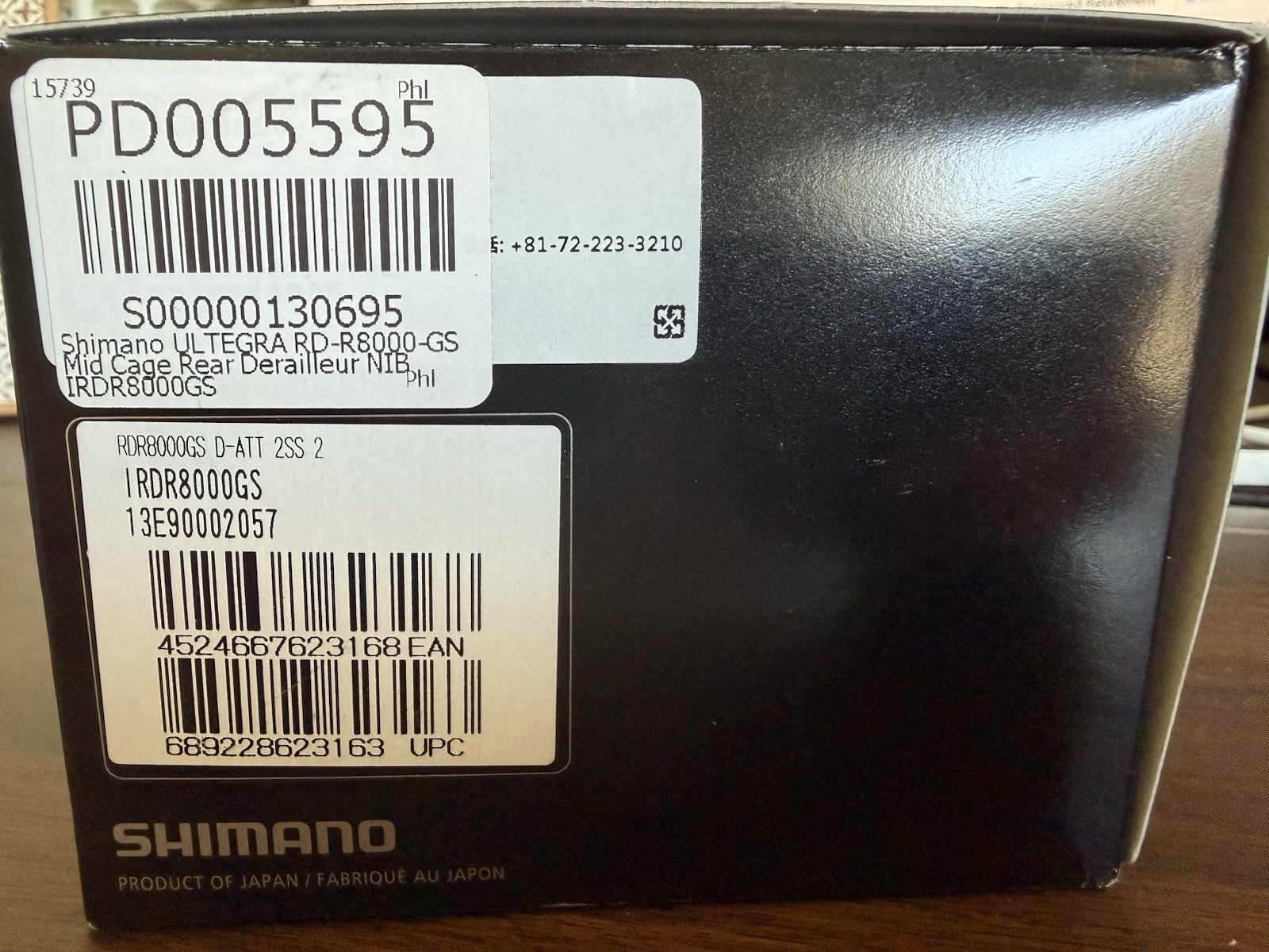Shimano Ultegra R8000 Mechanical Rear Derailleur RD-GS Medium Cage – Black