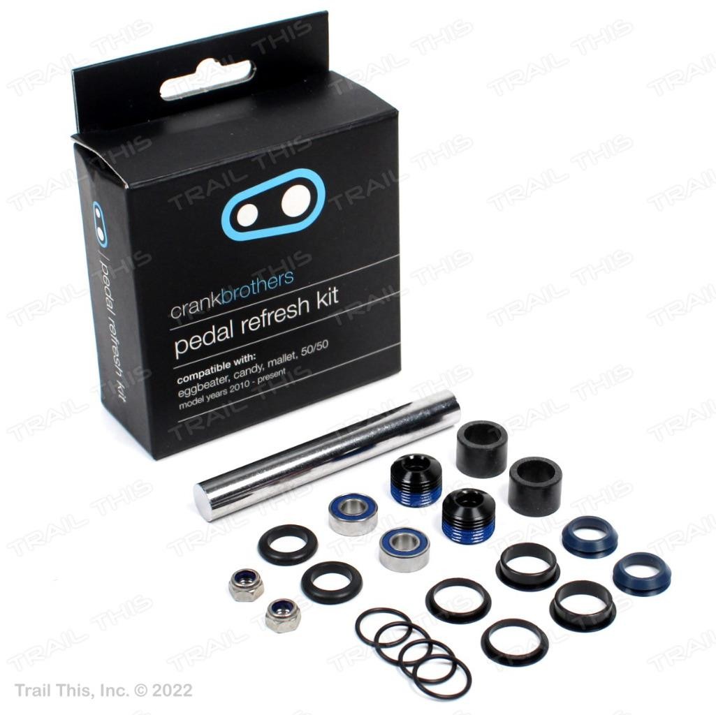 Crank Brothers Pedal Refresh Kit for 2010 – Current Line – eggbeater candy 50/50
