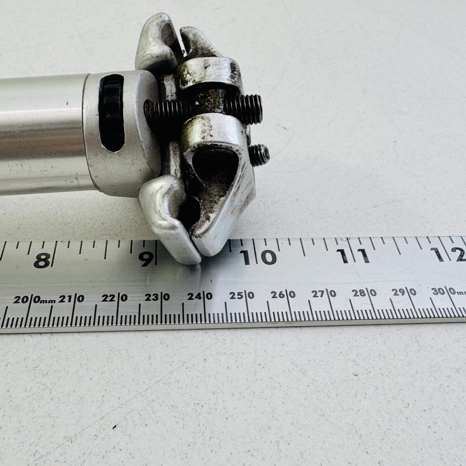 Vintage MTB Seatpost 27.2mm Silver 24 mm Bicycle Aluminum Plain Road Bike A2