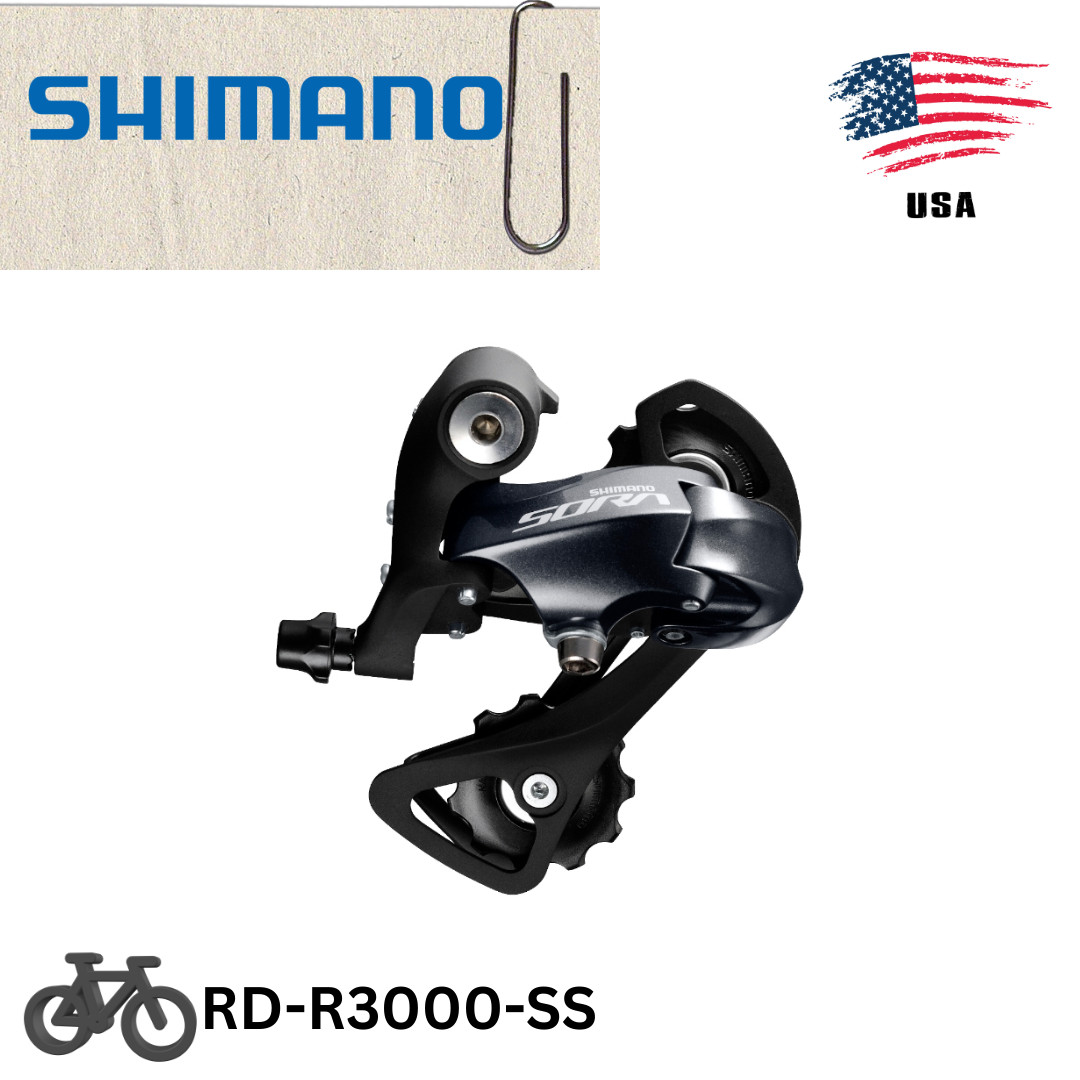 Shimano Sora RD R3000 GS Rear Derailleur 9 Speed Short Cage RD-R3000