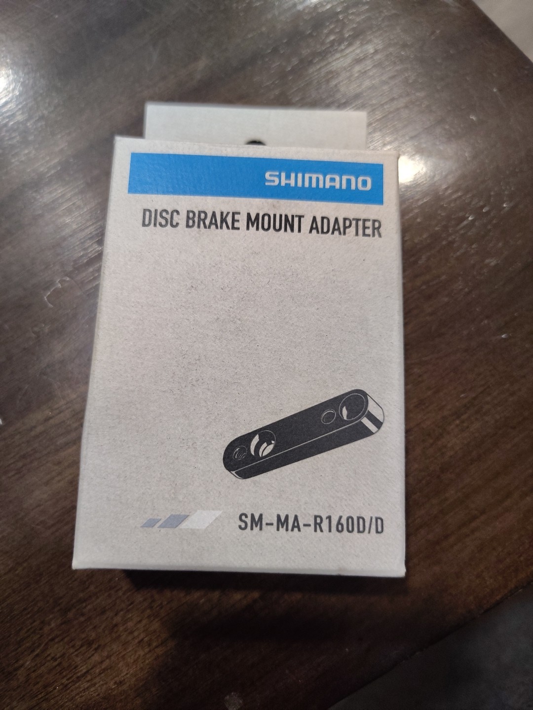 SHIMANO Flat Mount Disc Brake Adapter Rear, Flat Caliper to Flat Mount, 160Mm