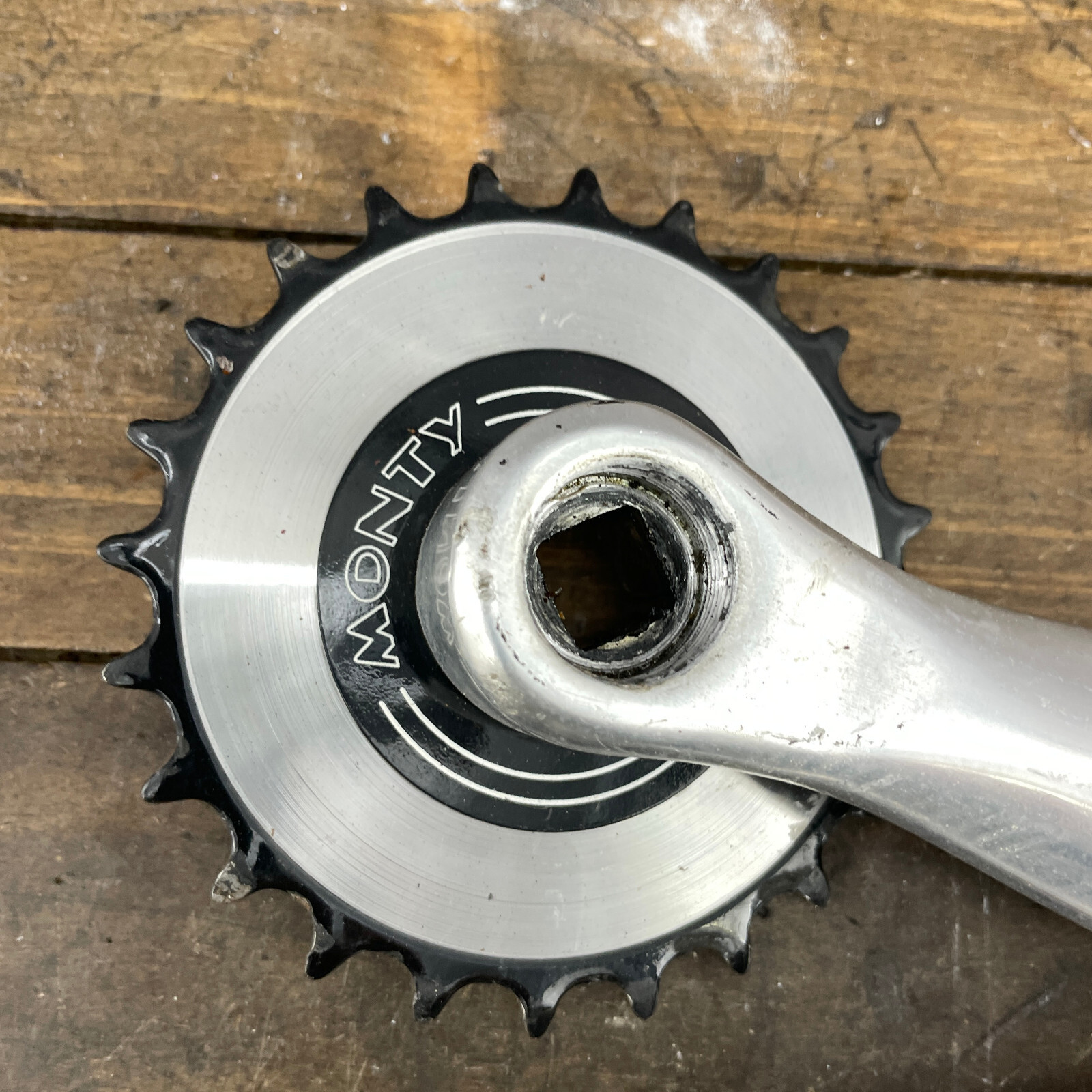 Monty Trials Crank Set 152 mm Modified Trial Mod 20 Observed Trials 24t Sprocket
