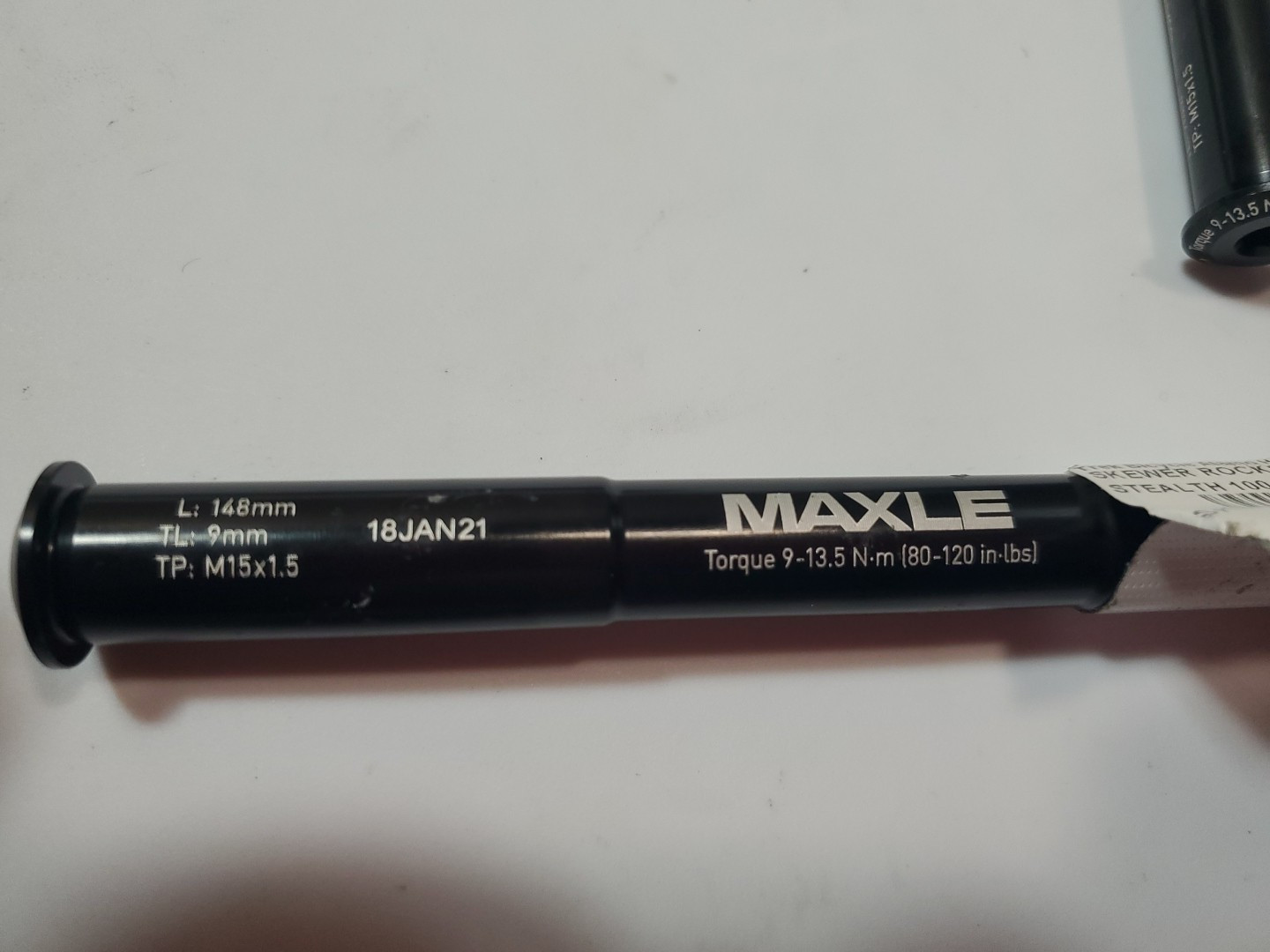 RockShox Maxle Stealth Thru-Axle FRONT 100 mm x 15 mm TREK W544135 READ SPECS