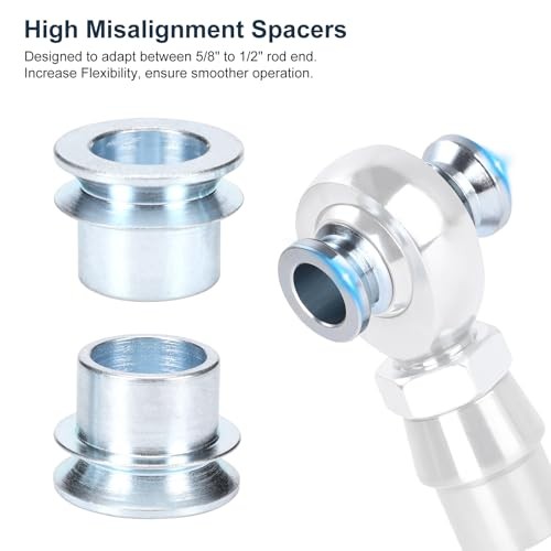 PCS High Misalignment Spacer Heims,Rod End,Ends Heim Joint 5/8″ to 1/2″ 4