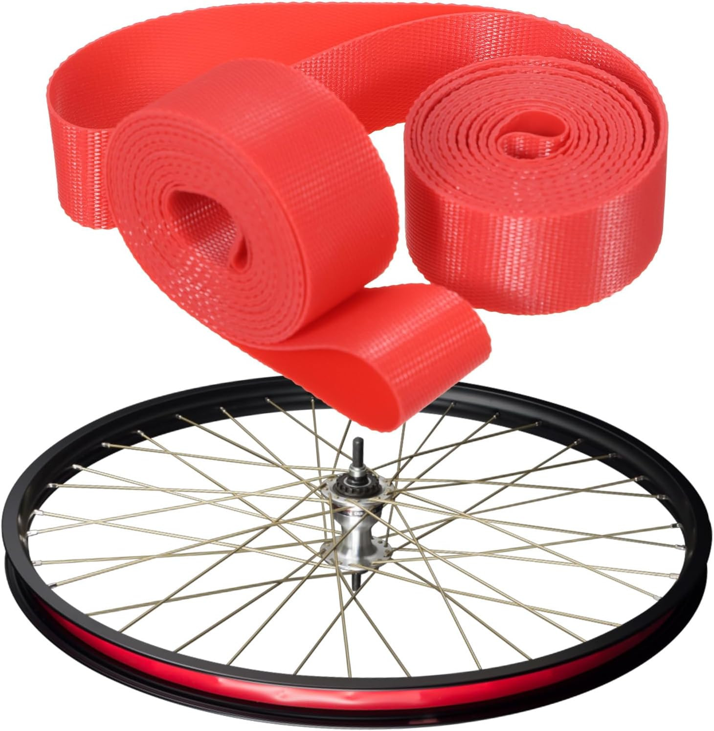 2 Pack Bicycle Rim Liner Rim Tape 26 Inch Bike Rim Strip High Pressure & Punctu