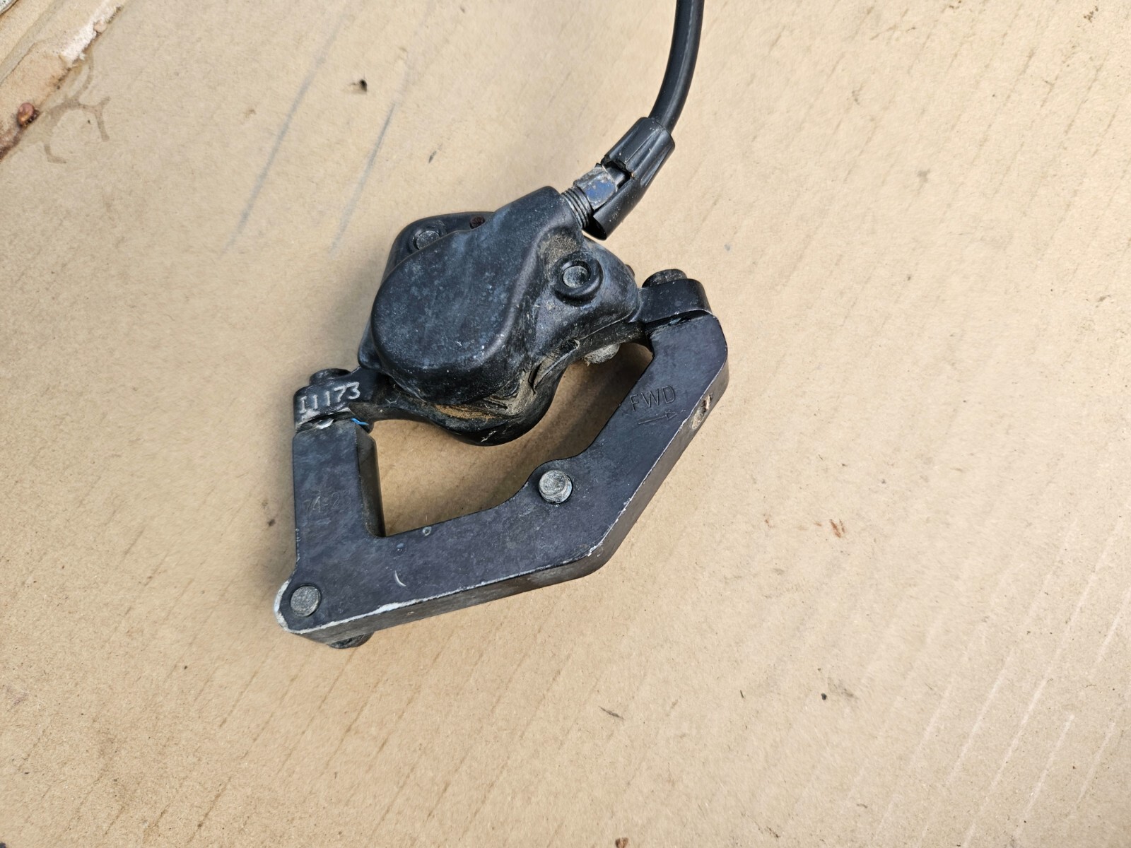 Tektro Auriga Rear Hydraulic Brake Lever + Caliper (needs work)