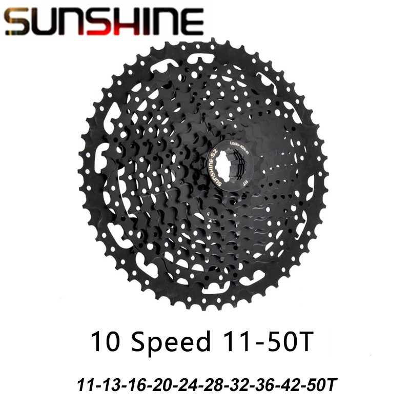SUNSHINE Black Cassette 8S 9S 10S 11S 12S MTB Bike Road Bicycle Freewheel 11V 12