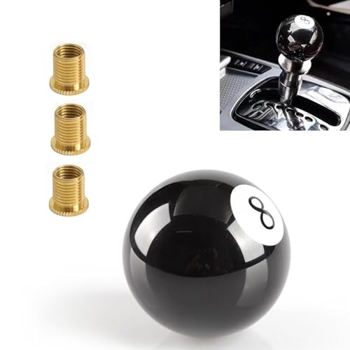 Shift Knob Manual Gear, Black 8 Ball Gear Shift Knob, Acrylic Gear Shifter