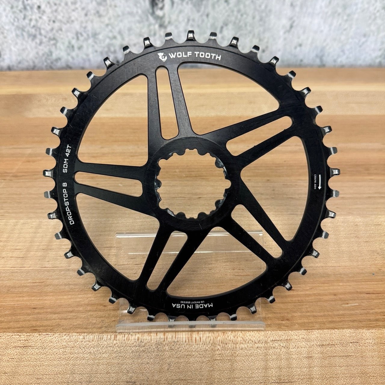 Wolf Tooth Direct Mount for Sram 3-Bolt Gravel/Road 42t Drop-Stop B 1x Chainring