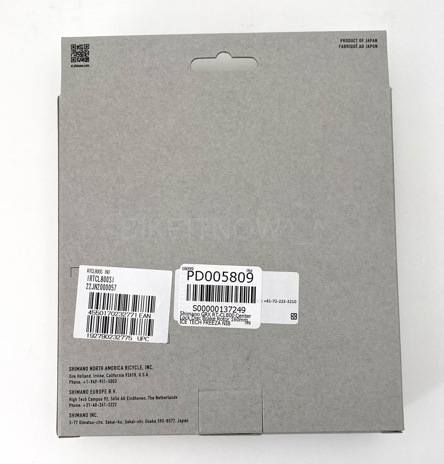 2023 Shimano GRX Bike RT-CL800 Center Lock Disc Rotor 160mm,ICE TECH FREEZA