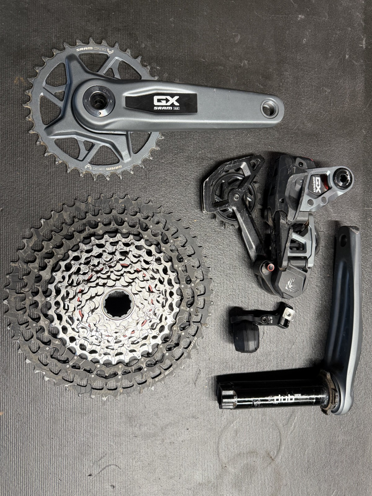 SRAM GX T-Type Eagle Transmission – crankset, cassette, derailleur, shifter