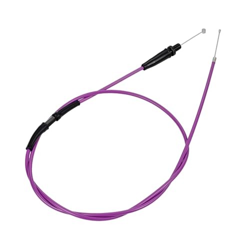 Motorcycle Twist Throttle 7/8″ 22mm with Handle Grip Throttle Cable CNC purple