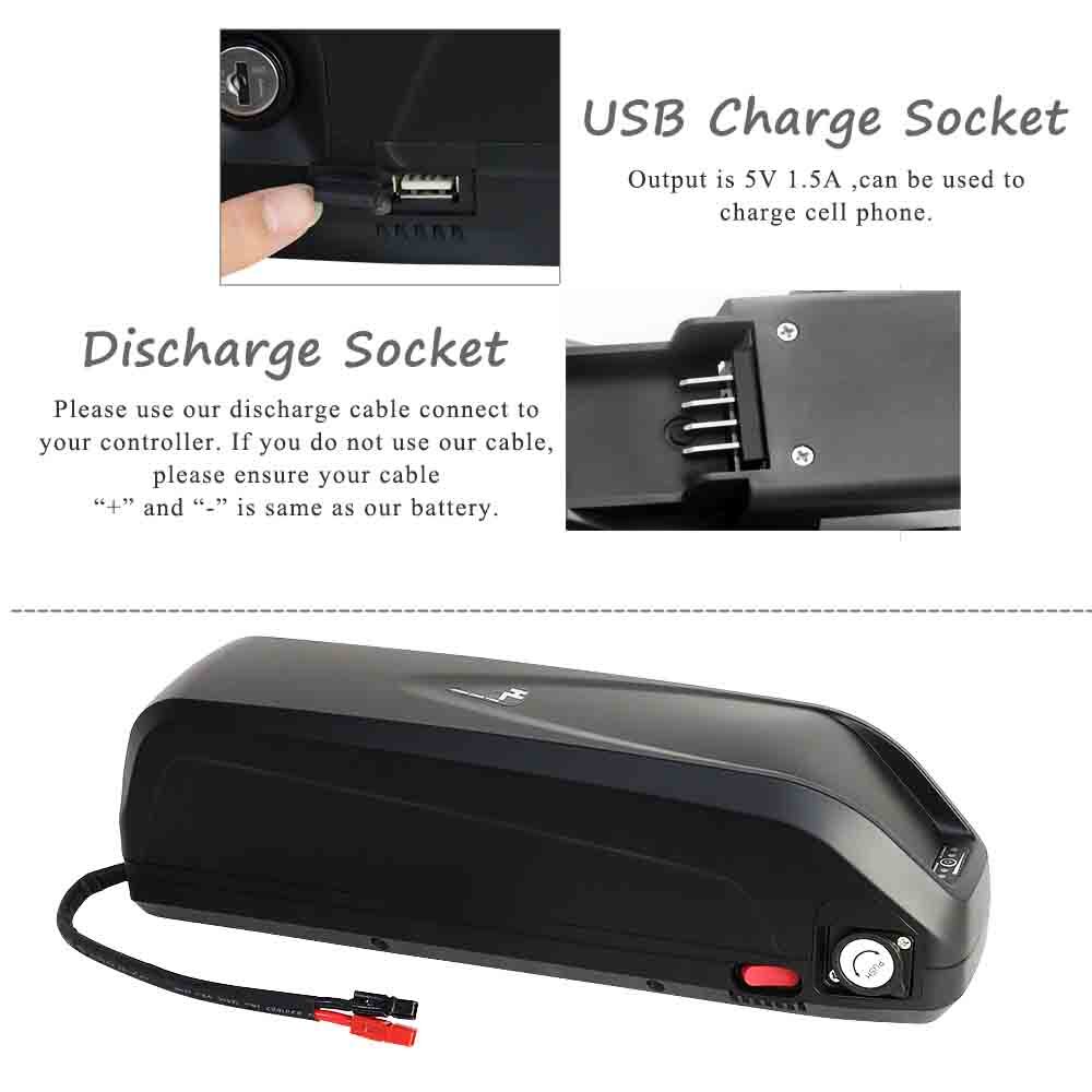 48V 20Ah 750W 1000W 1500W Ebike Battery Hailong Lithium Battery for Bafang