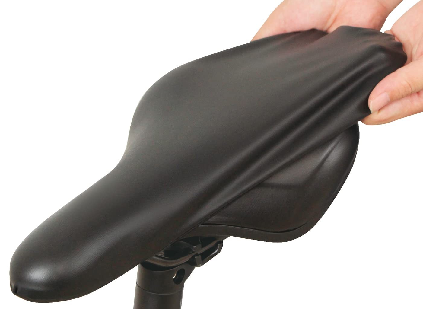 Bicycle Saddle Cover Waterproof Ultra Stretch Sporty Black Y-7828