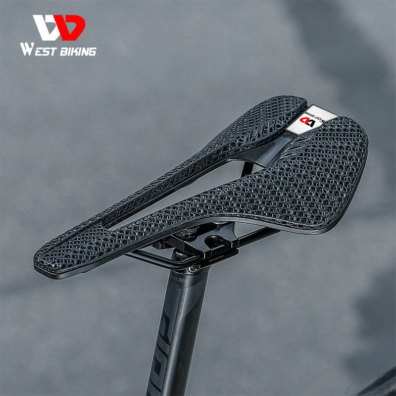 WEST BIKING Carbon Fiber Nylon 3D Printed Saddle Road Bike Hollow Bicycle Saddle