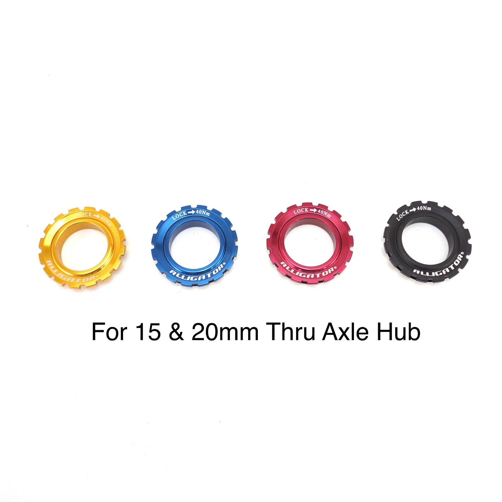 Alligator Bike Centerlock Rotor Lock Ring for Shimano Hub Blue Red Gold Black