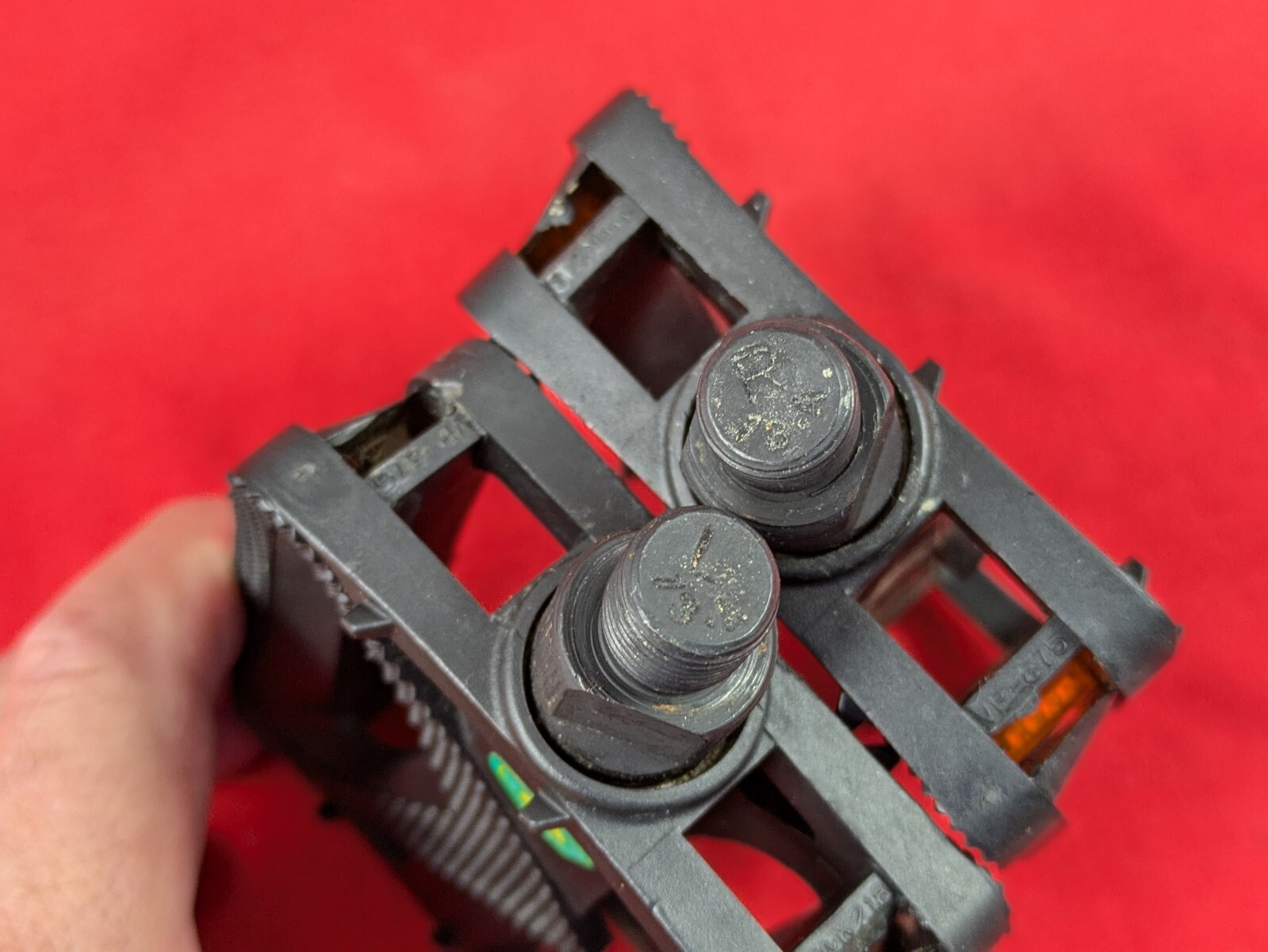 VP 875 Pedals Flat Double-Sided Amber Reflectors 9/16
