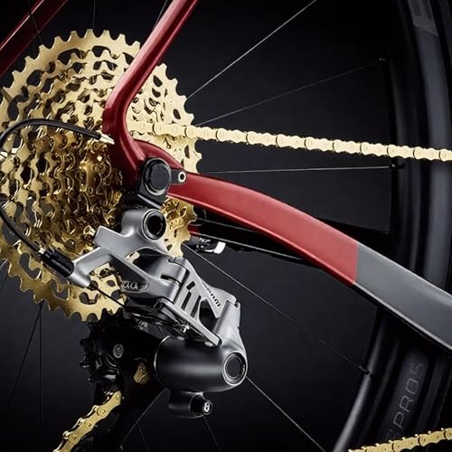 6/7/8/9/10/11/12 Speed Bike Chain – High-Strength, Durable & Gold-9-Speed