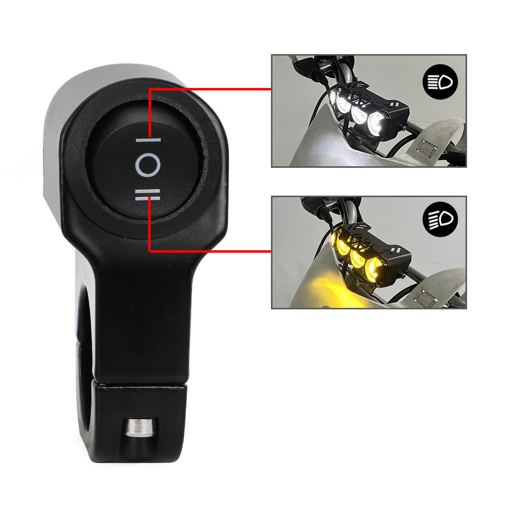 US Dirt Bike LED Light Headlight & Switch Kit For Kawasaki Honda Yamaha Suzuki