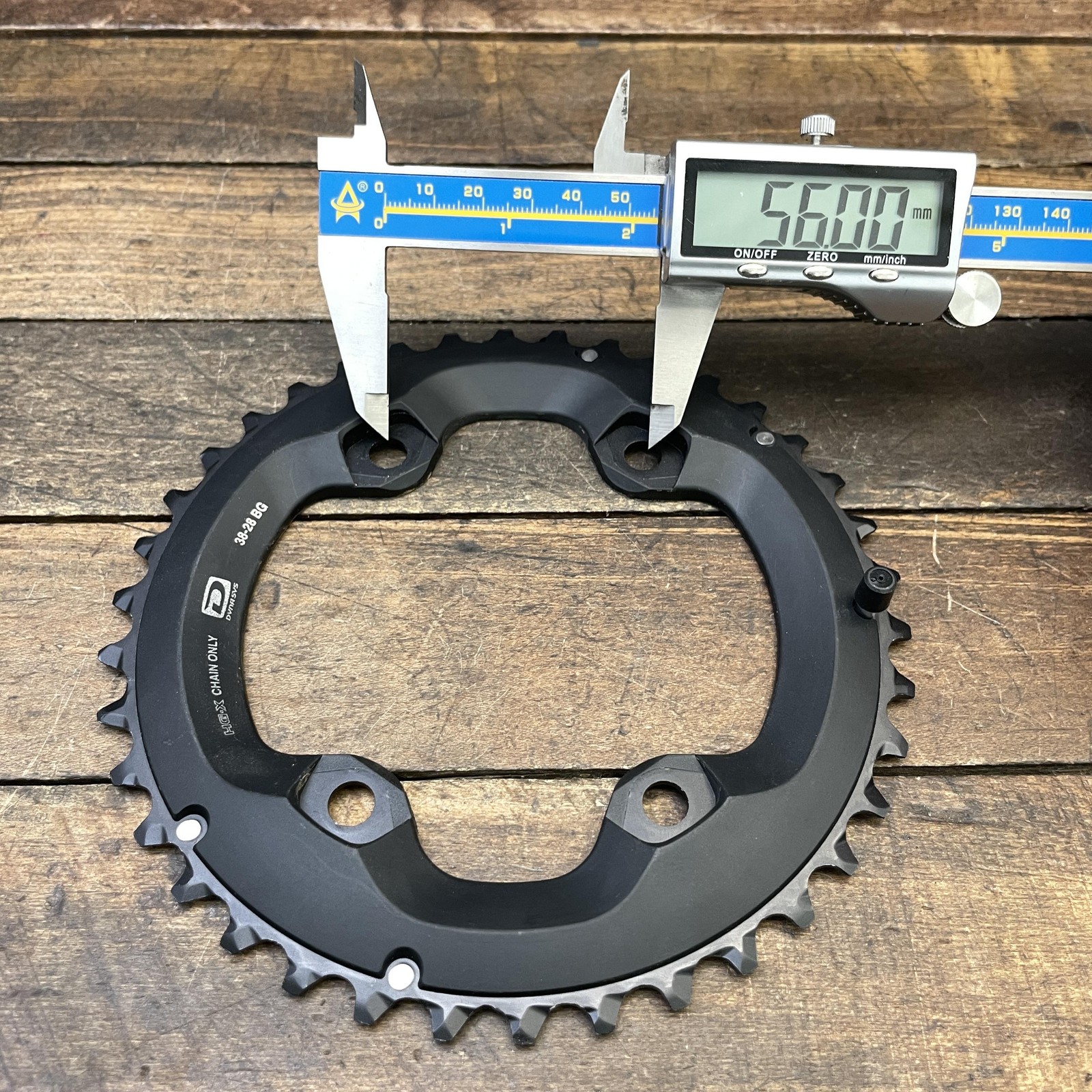 Shimano 38T Chainring 96 BCD 4-Arm Black Asymmetrical MTB HG-X DynaSys Outer