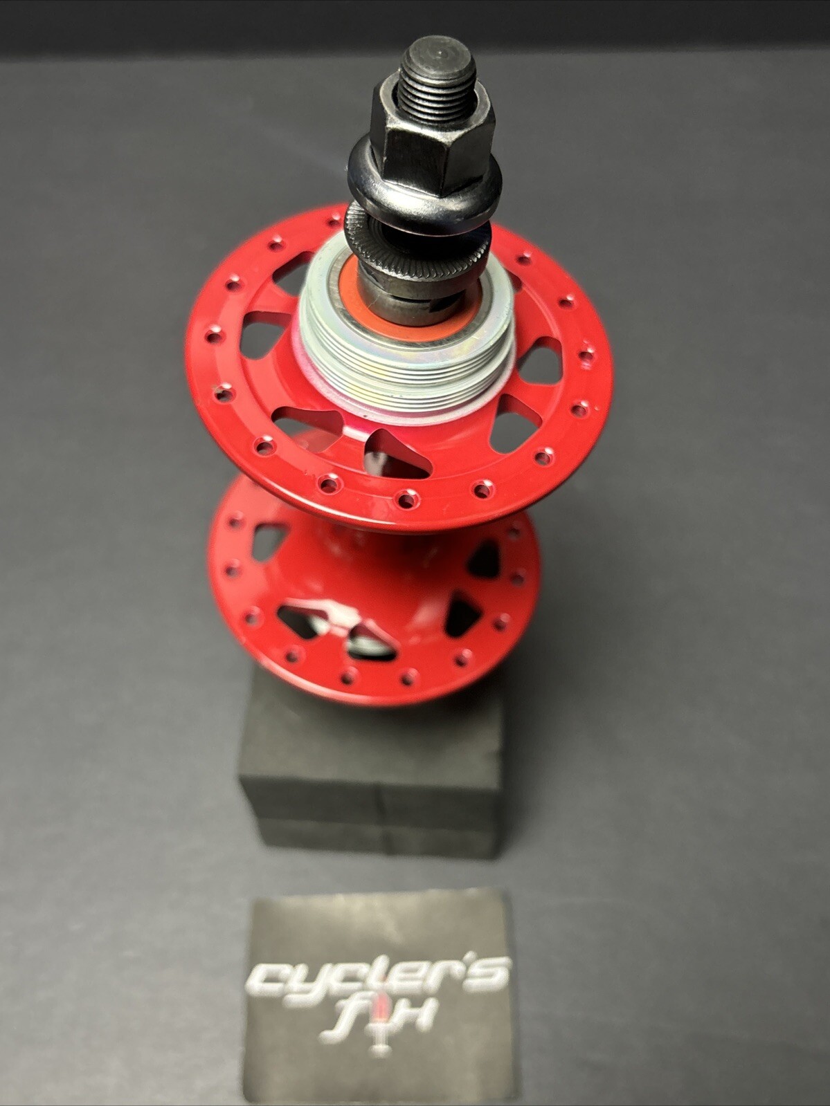 Origin8 32H Double Fixie Rear Sealed Hub High Flange Alloy Powder Coated Throne
