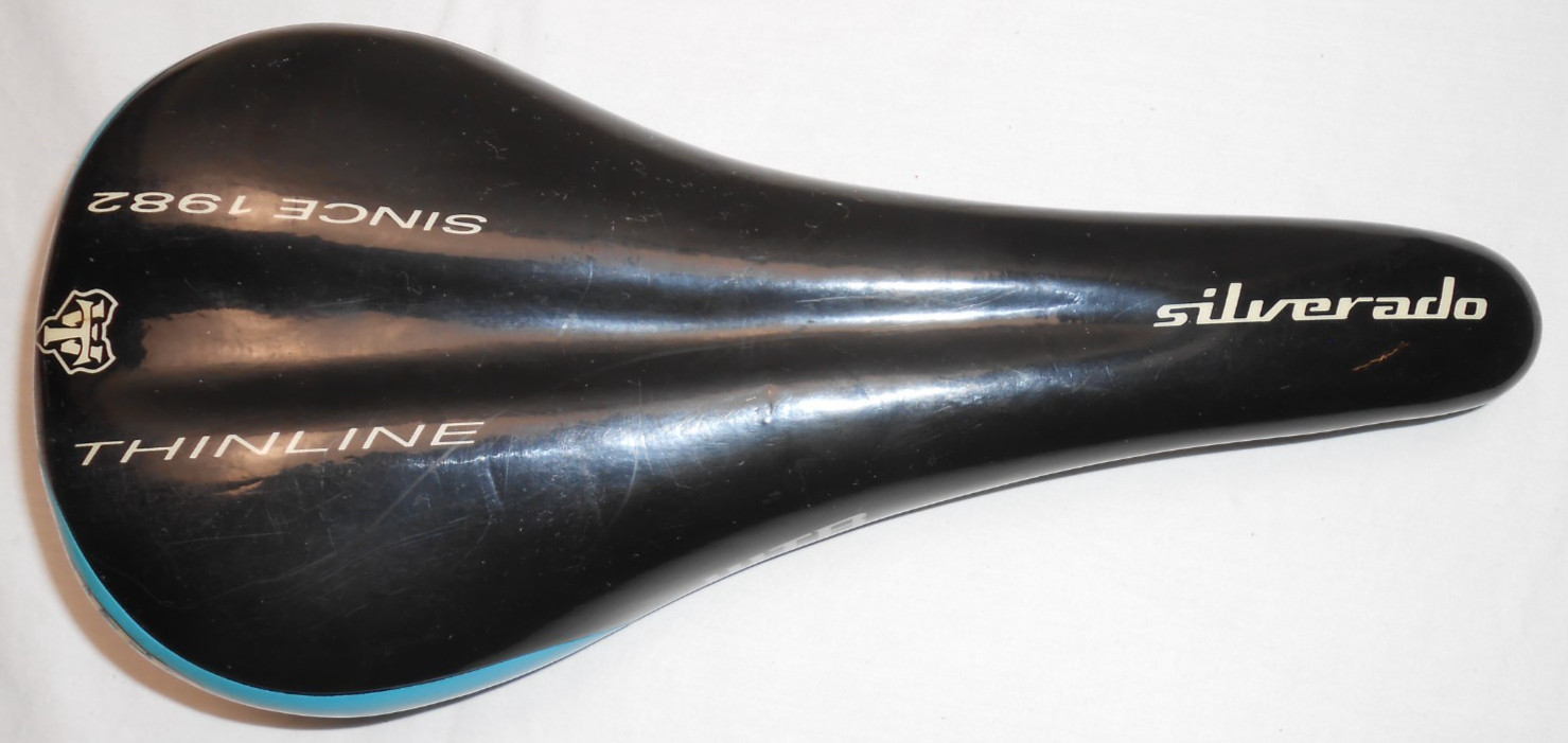 WTB Silverado Thinline Saddle Seat Black Silver CrMo Chromoly Rail Mountain Bike
