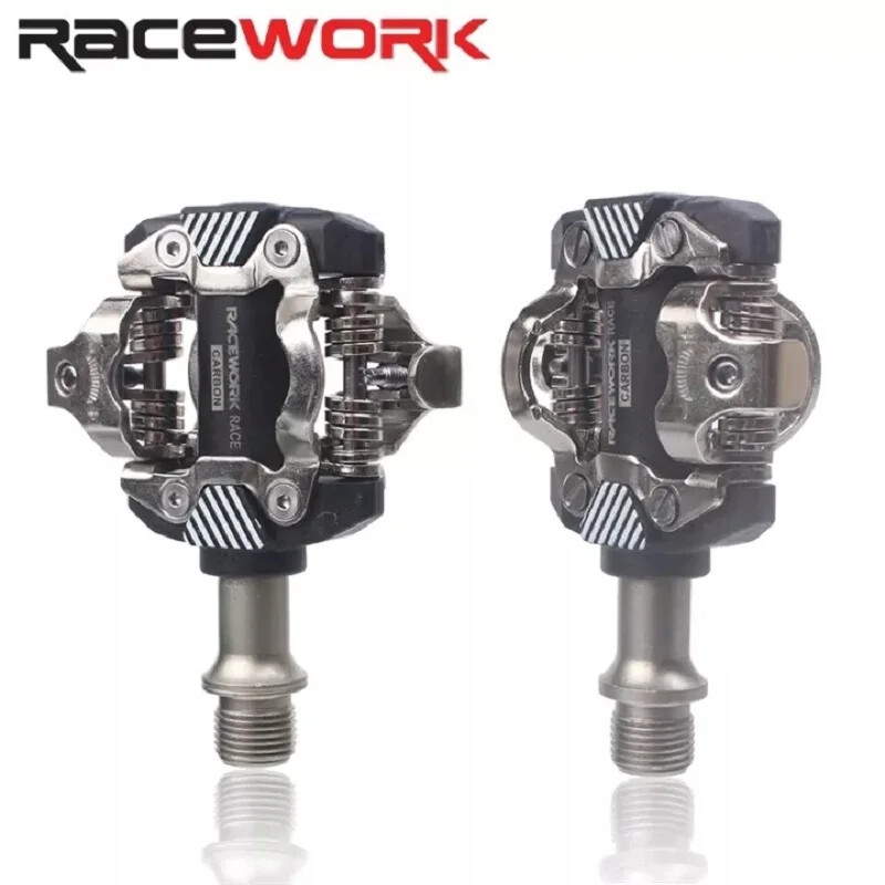 MTB Bicycle Self-locking Double-sided Snap-on Pedals Cleat Footrest Clip
