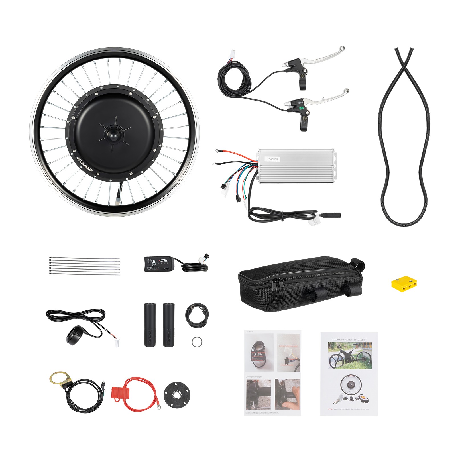 20in 1000W Front Wheel 48V Electric Bicycle Bike Motor Conversion Kit Hub eBike