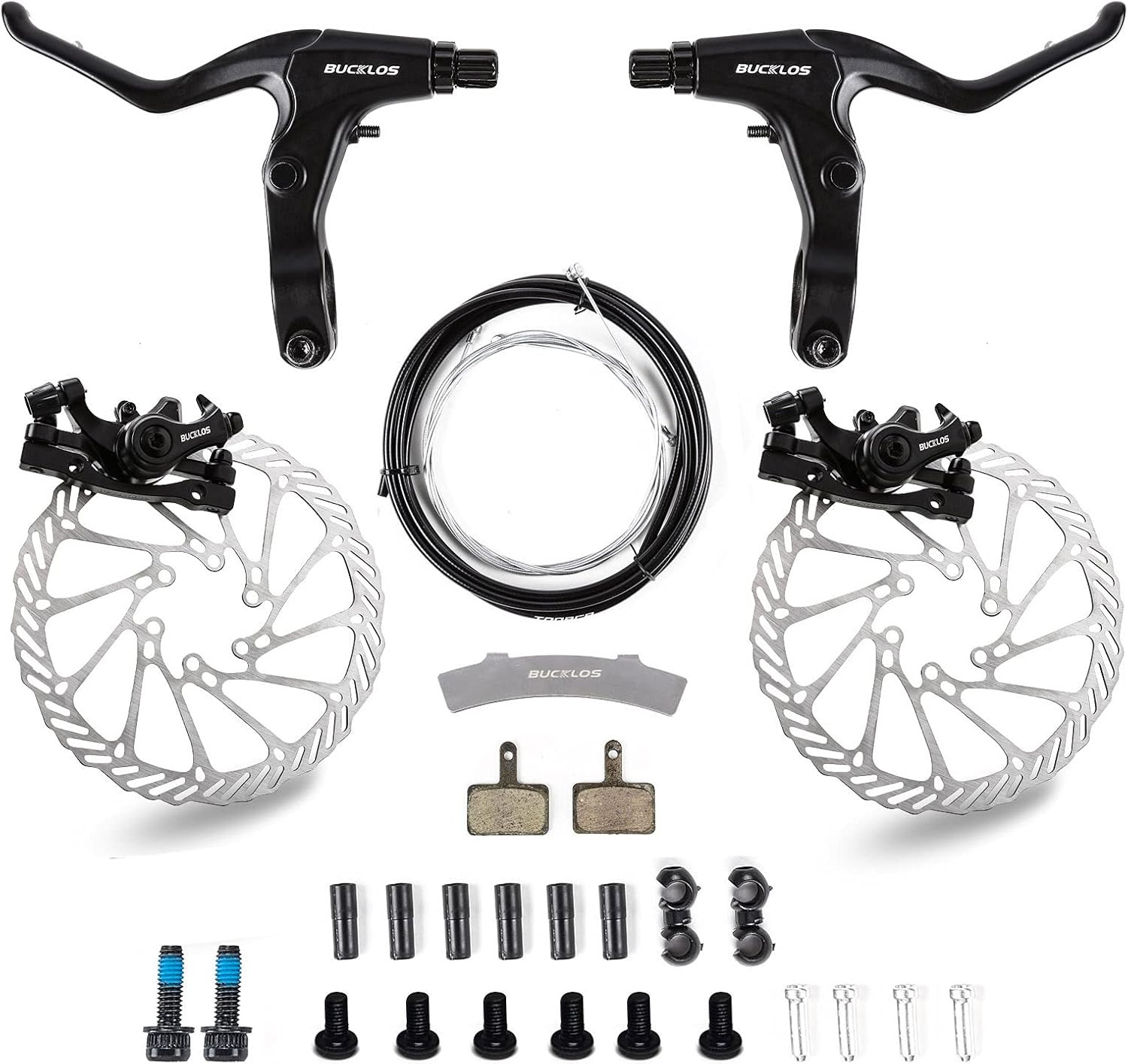 Mountain Bike Disc Brake Kit with Aluminum Levers and 160mm Rotor