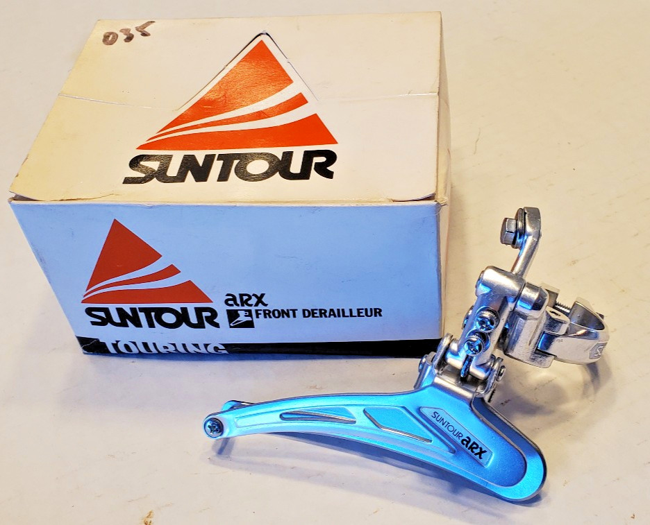 NOS Suntour ARX Front Derialleur MTB Touring Road Bicycle Schwinn Fuji Trek