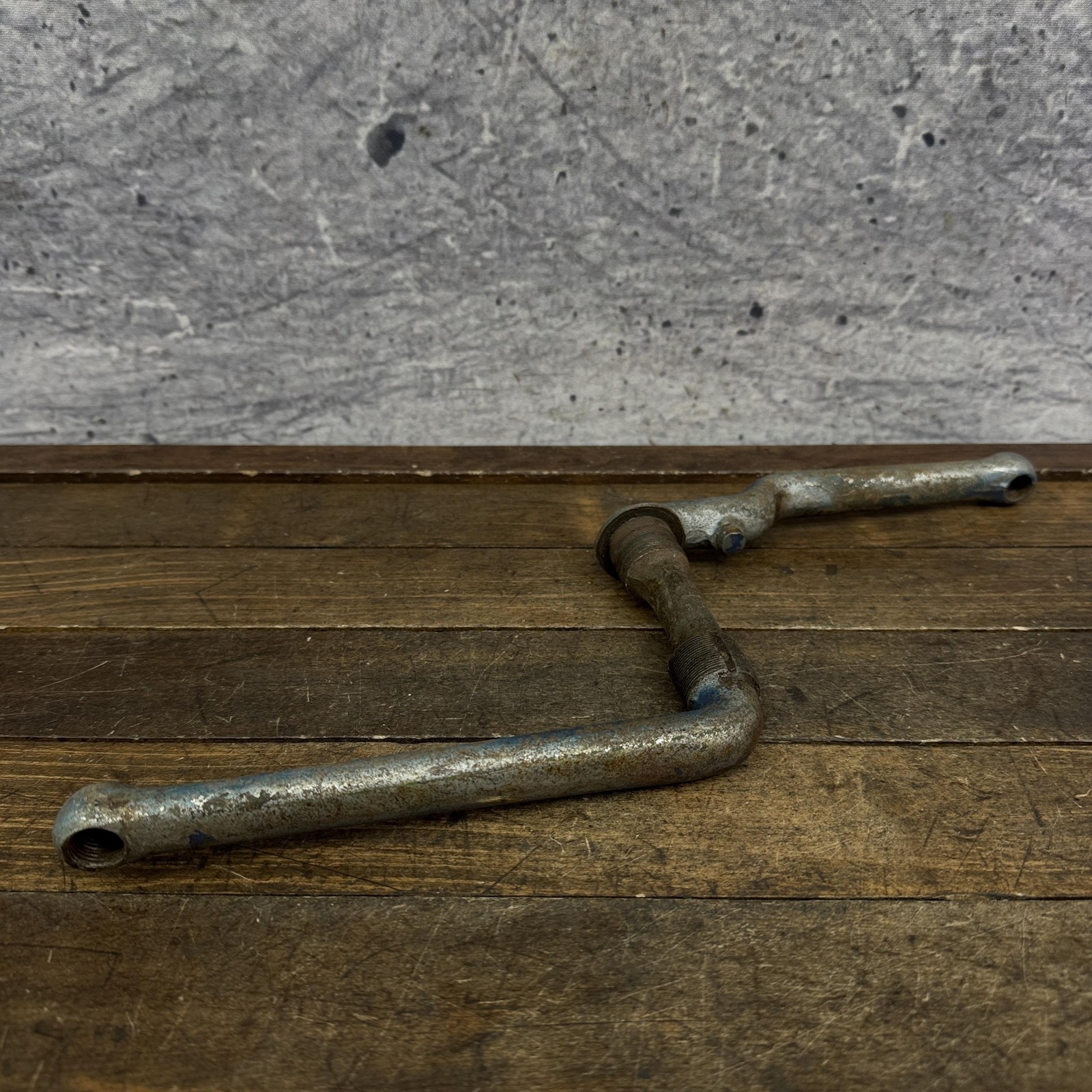 Vintage Dogleg Crank 41 36 Rough Threads Cruiser Bike Prewar Repair