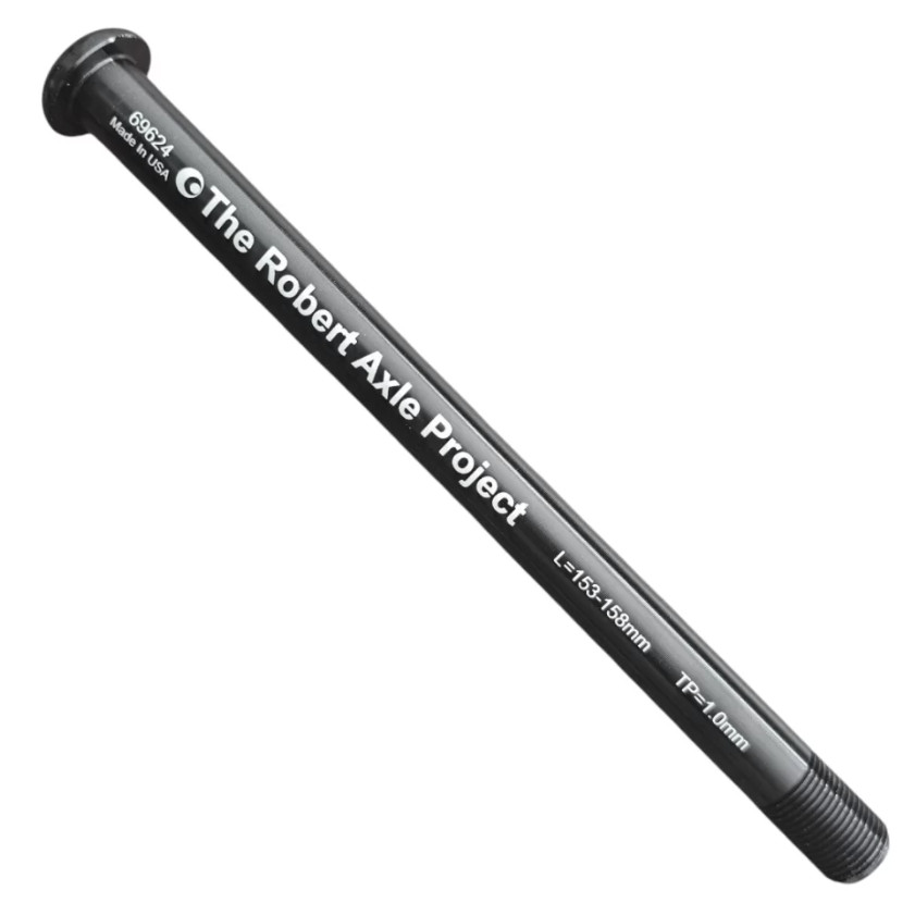 Robert Axle Project LIG617 153 or 158mm Rear Thru-Axle M12 x 1.0 Thread Pitch