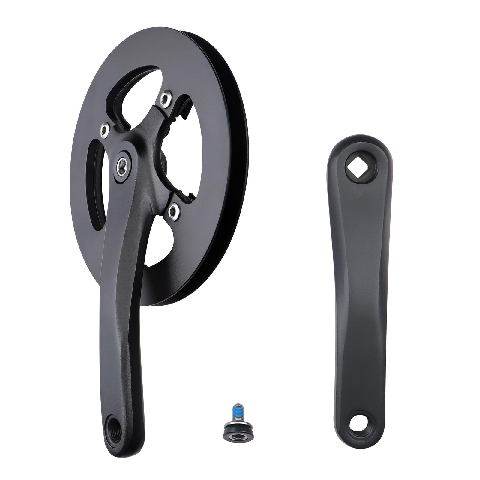 «42T Crankset with Alloy Cover, 170mm Arm for Single Speed & 6/7/8 Speed Bikes»