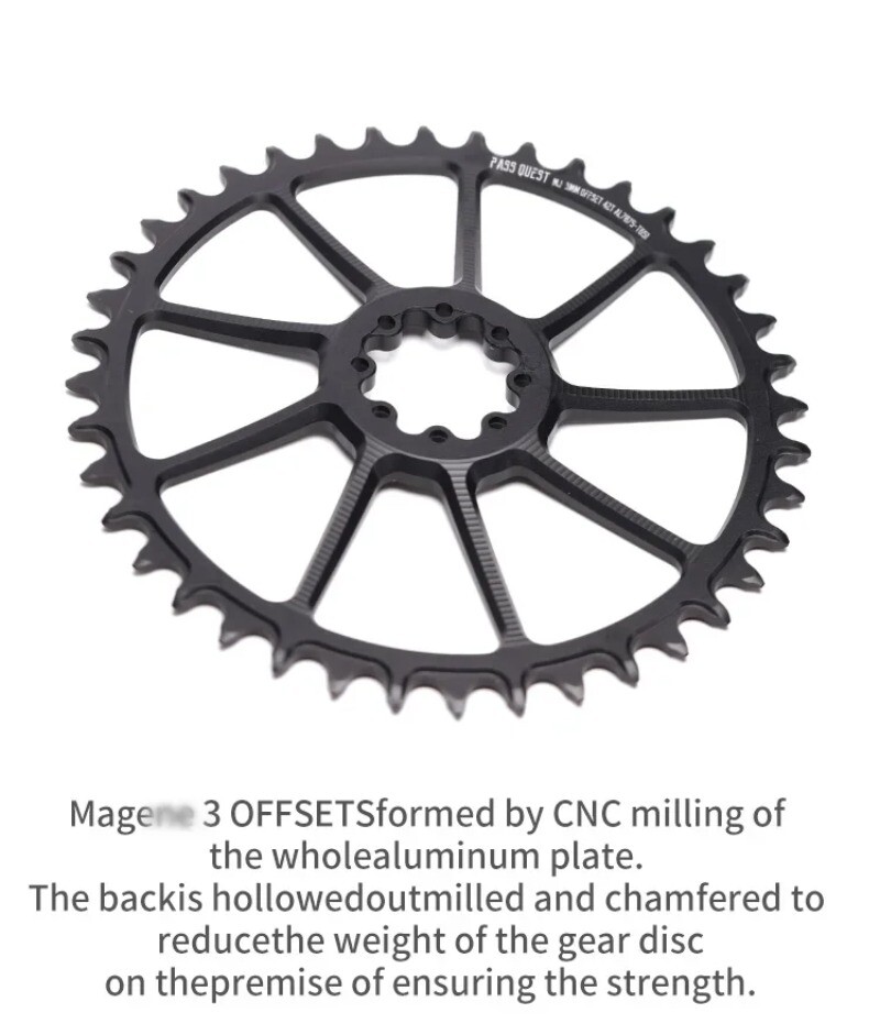 MTB Bicycle 3mm Offset Round Chainring Narrow Wide Chainring 40 42 44 46 48T