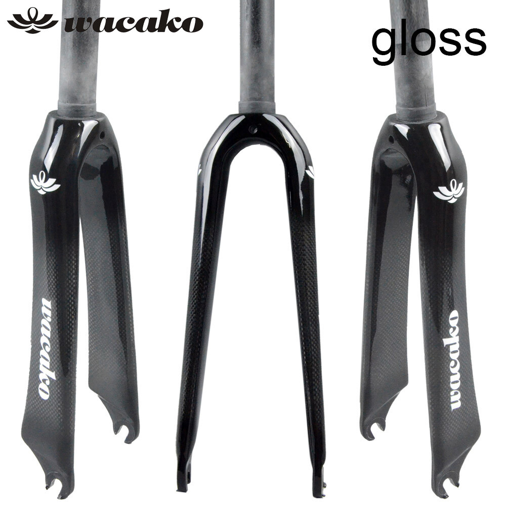 18/20/22 in Full Carbon Fiber Fork BMX Folding Bike Rigid Fork Rim Brake 28.6mm
