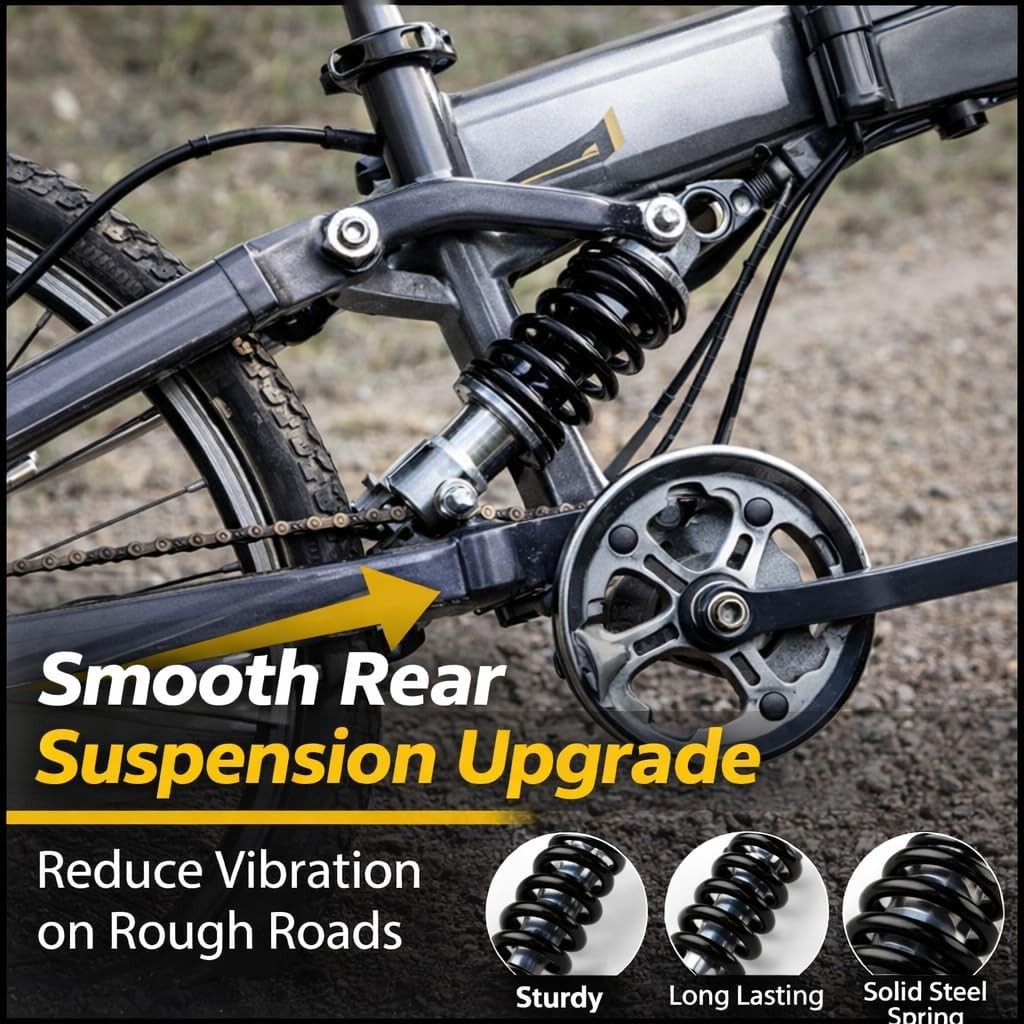 Universal Fit 150mm Rear Shock Absorber for Mountain Bikes – Alloy Steel Design